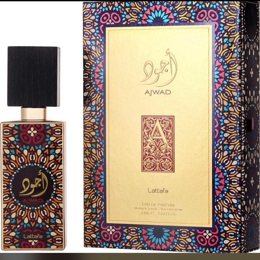 Lattafa Ajwad Eau de Parfum for Women — Black and Gold Bottle